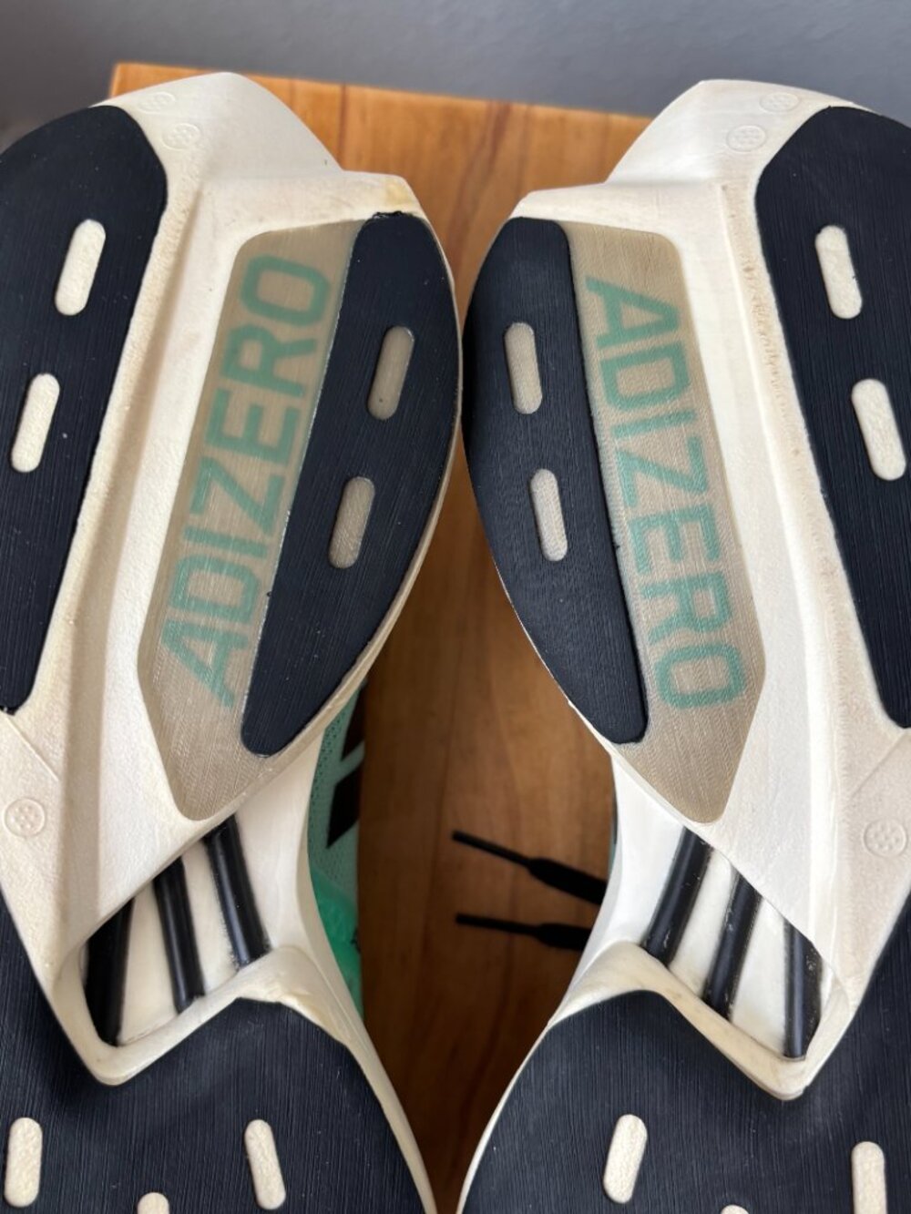 adidas Adizero Adios Pro 3 Pulse Mint Lucid Blue GW4249 Running Shoes Men Size 8 - Picture 15 of 17